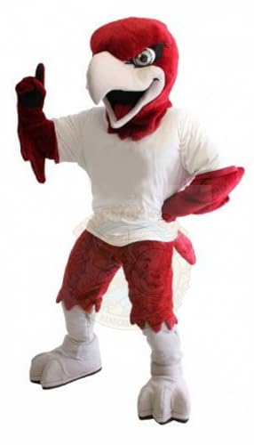 FurryMascot Premium Fierce Red Hawk Bald Eagle Mascot Costumes in