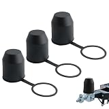 Lot de 3 couvercles d'attelage de remorque - Capuchon de protection étanche à l'eau et à l...