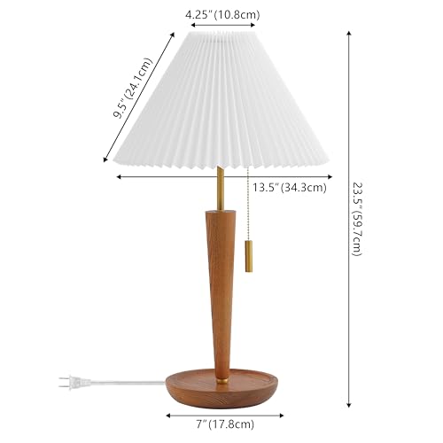 Lámpara de mesa SAFAVIEH acabado madera 23 pulgadas miniatura 3