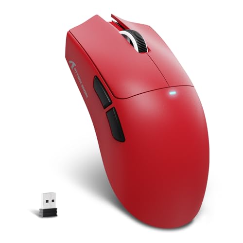 Image of ATTACK SHARK X11SE Ultra-Light Wireless Gaming Mouse, Red