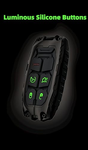 Heavy Zinc Alloy Key fob Cover, Keychain, Key Case, Accessories Compatible with Jeep Dodge