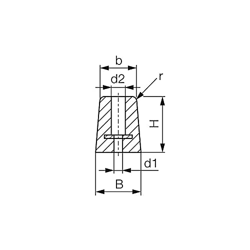 WTB® Rammpuffer mit DREI Löchern 300x52x60mm Anfahrpuffer Gummipuffer für Verladerampen Rampenbock Heckschutzgummi