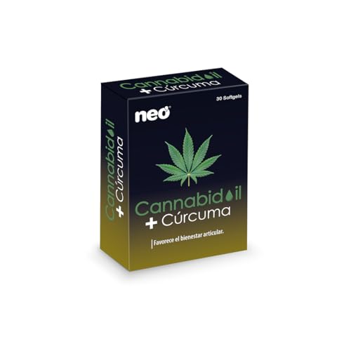 Los Mejores Productos de CBD para Dormir | Aceite de Marihuana | Cannabidiol 34 NEO - Cannabidoil + Cúrcuma - Complemento Alimenticio para el Bienestar de Articulaciones y Sistema Digestivo - Alivia Episodios Inflamatorios - 30 softgels