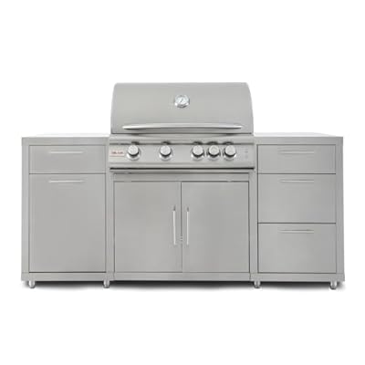 Blaze 6 ft Stainless Steel BBQ Island w/Premium LTE 32 in. Propane Grill - BLZ-SS-ISLAND-4LTE2-LP