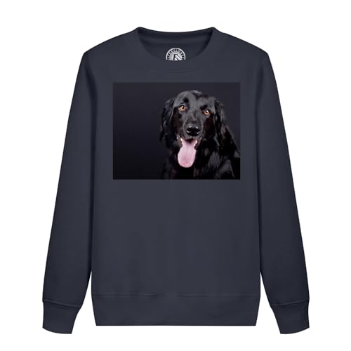 Sweatshirt enfant labrador noir gros chien imprimé portrait mignon