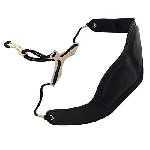 Adjustable Length Saxophone Neck Strap Soft Sax Leather Breathable Strap Padded Upgraded For Alto And Saxophone
