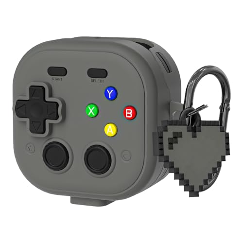 Buds4 Earbuds �p�̃��j�[�N�ȌÓT�I�ȃQ�[���p�b�h�`��̃L�������O�P�[�X�A�h���b�v�h�~�V�F���ی�A�����^�т��ȒP�ȕی�P�[�X