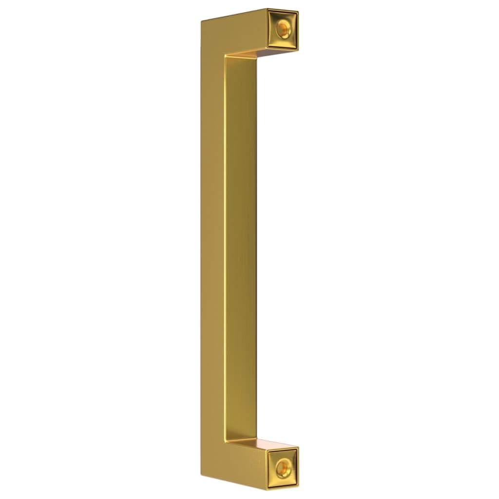 Möbelgriffe Edelstahl Golden 128 mm für Schrank, Schublade, Tür, Kommode, Küche Bad, 20er Set, Vierkantrohr Design, langlebig, Montage