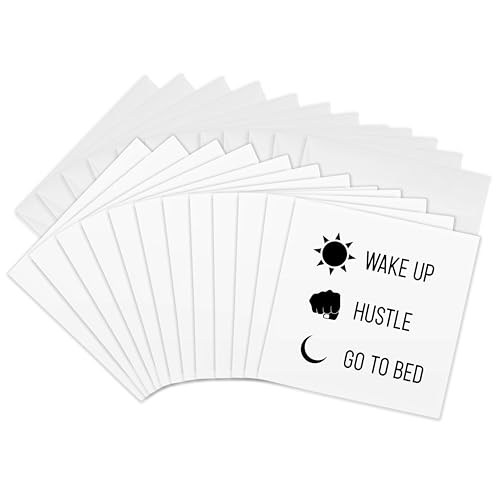 Cartes de vœux Réveil Hustle 15,2 cm : la solution élégante pour vos petits mots de félicitations