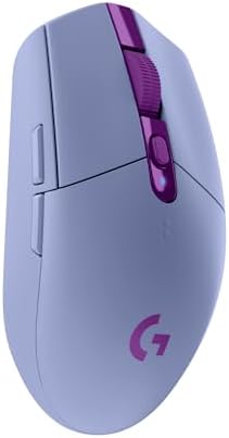 Logitech G305 Lightspeed Wireless Gaming Mouse, Hero Sensor, 12,000 DPI, Lightweight, 6 Programmable Buttons, 250h Battery, On-Board Memory, Compatible with PC, Mac - Lilac