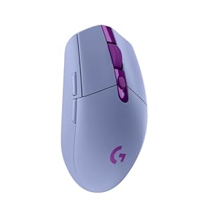 Logitech G305 LIGHTSPEED kabellose Gaming-Maus mit HERO 12K DPI Sensor, Wireless Verbindung, 6 programmierbare Tasten, 250 Stunden Akkulaufzeit, Leichtgewicht, PC/Mac - Lila