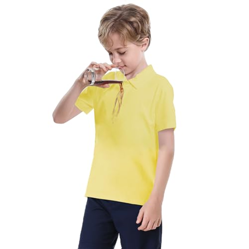 Image of Dreammonkey Toddler to Youth Stain Resistant Polo Shirts Kids Collared Golf T-Shirt School Uniform for Boys and Girls