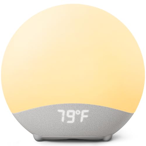 MediAcous Night Light for Kids, RGB Egg Light for Breastfeeding, Soft Silicone Squeeze Light with Eye Caring, Timer, Temperature Display