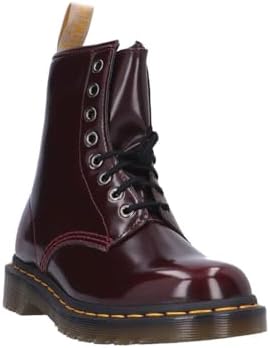 靴 Dr. Martens Dr. Martens womens Vegan 1460 Fashion Boot, Cherry Red Oxford Rub