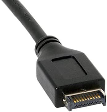 NFHK USB 3.1 Front Panel Header to USB 3.0 Type-A Female Extension Cable 50cm Panel Mount Type, Black - Image 4