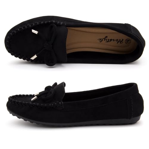 Image of Herstyle Loafers for Women - Slip-On Business Flats Shoes | Dressy Casual Walking Flats with Memory Foam Insole | Lightweight & Comfortable Moccasins for Office & Travel