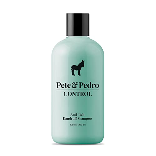 Pete & Pedro Control Extra-Strength Dandruff & Anti-Itch Medicated Coal Tar Peppermint Tea Tree Oil Men's & Women Shampoo | As Seen On Shark Tank, 8 Oz. #TOP19