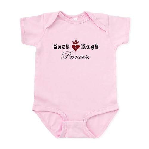 Image of CafePress Punk Rock Princess Baby One Piece Cute Infant Bodysuit Baby Romper