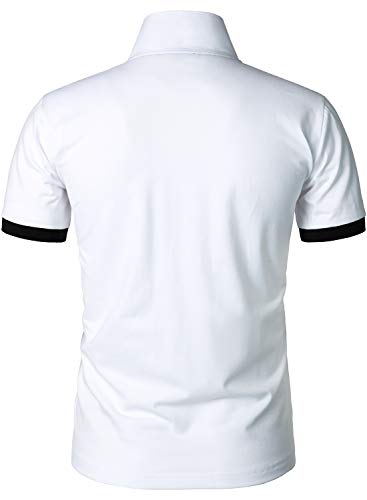 HOOD CREW Men’s Classic Polo Shirt Short Sleeve Shirts Lightweight Casual Tops3