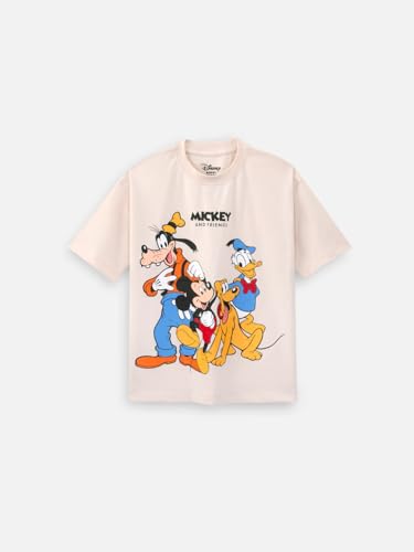 Image of Nap Chief Kids Cotton Official Disney Characters Print Co-Ord Set for Boys & Girls | Half Sleeve T-Shirt & Shorts Set | Soft Casual Summer Wear