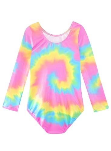 HOZIY Gymnastics Leotards for Girls Unicorn Pink Purple Sparkly Dancewear Activewear Quick Dry