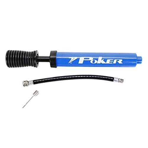 Bomba P/inflar Bola Poker Dupla Ação, Preto, unico