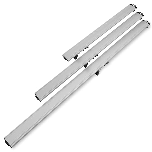 Image of ProGrip GCX Edge Clamp Guide 3 Pack - Modular Extendable Track for Circular Saws, Routers & Jigsaws -Aluminum Cutting Guide with Locking Handle -Includes 24, 36 and 50 Inch Clamps