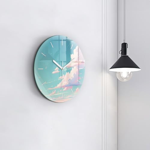 Horloge en verre de qualite superieure Wallfluent moderne