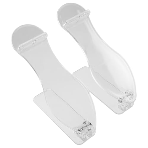 Healvian 2pcs Shoe Rack Boot Organizer Entryway Shoe Storage Display Stand Boots Plastic