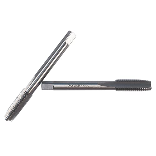 HUAZHICHUN M8×1.25 Metric Hand Tap,Thread Tap Pitch Straight Flutes HSS Right Hand Tap (2pcs)