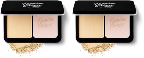 Image of Fashion Colour Platinum Perfect Match Face Powder With Mirror + Powder Puff | Velvety Formula | Matte Finish | Upto 11 hrs of Lightweight Coverage | Blurring Imperfection | For All Skin Types | (FC25, 10g)