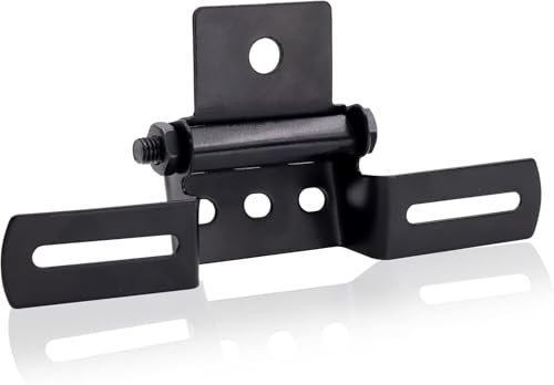 Biqing バイク ナンバーステー,バイク ナンバープレートホルダー 角度調整 バイクテールランプ改造用 ブラックコーティング 防錆