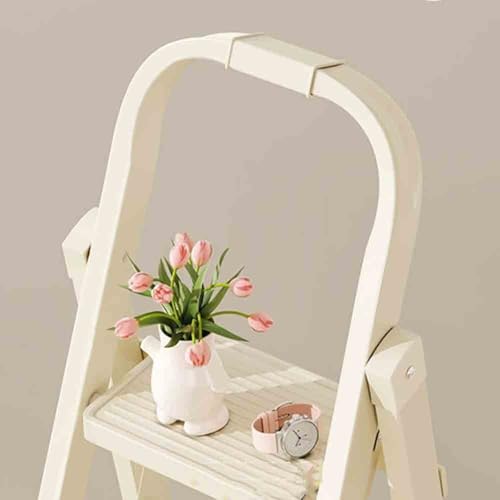 Image of Step Ladder Household Ladder Folding Ladder Multifunctional Telescopic Thickening Ladder Indoor Ascending Small Lightweight 4 /5 /6 Steps Stairs(Small)