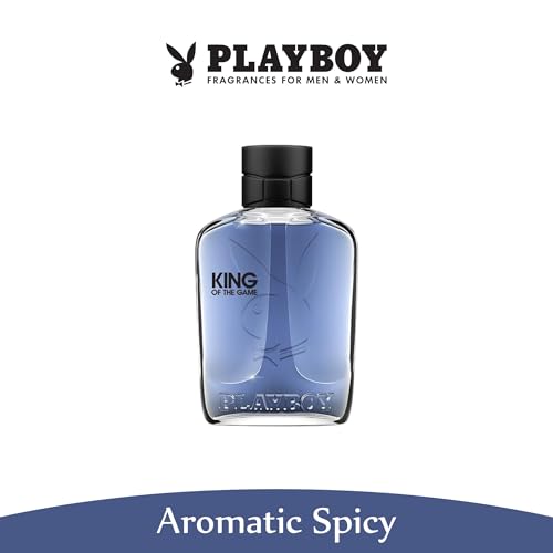 Playboy King of The Game Eau de Toilette Spray for Men, 3.4 Ounce