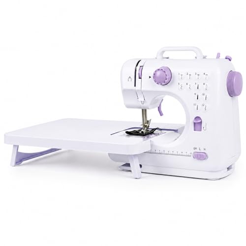 HASTHIP Mini Electric Sewing Machine with Extension Table 12 Stit...