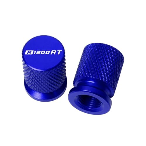 YIJIEBAO Passend for BMW R1200RT R1200 RT R 1200RT 2004-2013 Zubehör Motorrad CNC Aluminium Reifenventil Luftanschluss Stem Abdeckkappen(Blue)