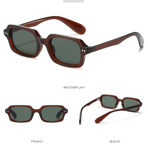 Verres UV400 lunettes de soleil hommes style rétro dégradé - 6