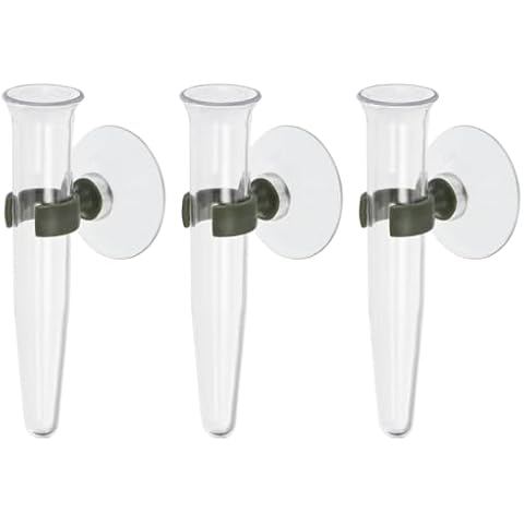 PATIKIL Floral Water Tubes with Suction Cup Cover
