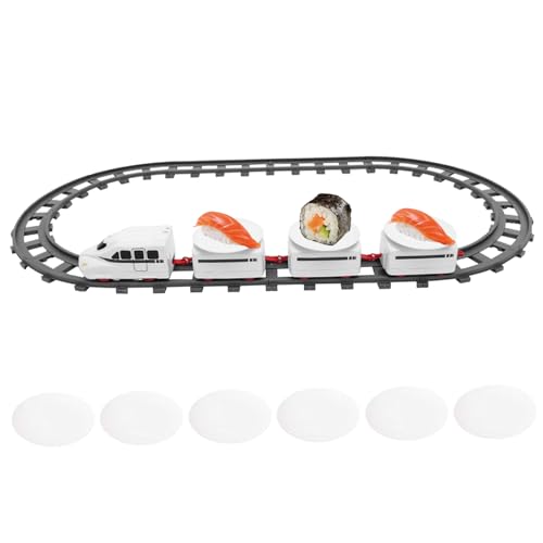 Train sushi électrique et circuit de table rotatif 22 pièces pour buffet enfant et adulte