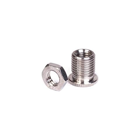 Kei Project Metric Thread Stainless Steel Shift Knob Shifter Manual Stick Adapter Kit (12x1.25 to 8x1.25) Cover
