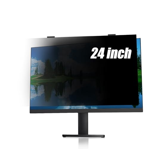 Filtro magnético de 24 pulgadas para teletrabajo en espacios compartidos con pantalla 16:9