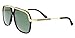 Price comparison product image Gucci Unisex's GG0200S 001 Sunglasses, 1/Green, 57