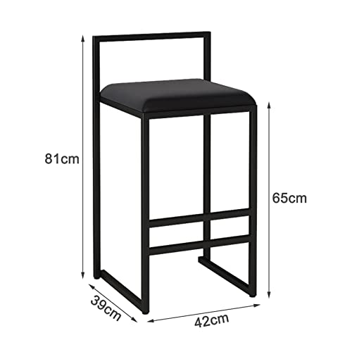 Tabouret de petit-déjeuner chic en velours et dossier design DASHADAO