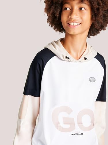 Mayoral Contrast Pullover for Boys Whit-Quarz4