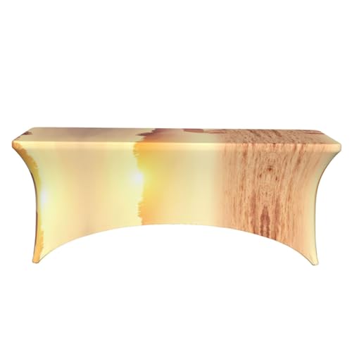 Nappe rectangulaire en polyester lavable contre les taches de banquet - 3