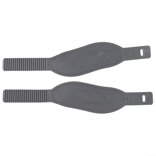 Gdfnmogo 2er-Pack anpassbare Fahrrad-Übungsgurte für Fitness-Pedalgurt, Steigbügel-Ausrüstung, kompatibel mit den meisten stationären Fahrrädern, schwarz