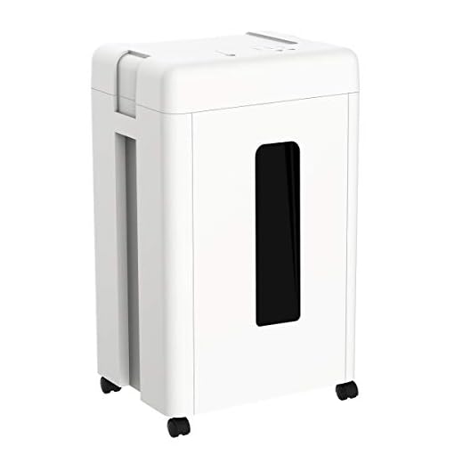 WOLVERINE 15-Sheet Super Micro Cut High Security Level P-5 Heavy Duty Paper/CD/Card Shredder for Home Office, Ultra Quiet by Manganese-Steel Cutter and 8 Gallons Pullout Waste Bin SD9520 (White ETL)