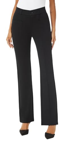 Women's High Waist Stretchy Bootcut Dress Work Slacks Pants with Pockets4