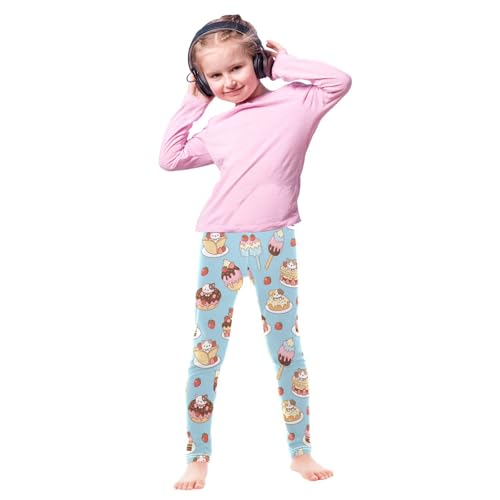 Leggings for Girl,Comfortable Kid's Stretch Pant,Casual Athletic Legging Bottoms for Yoga Dance Workout 4-10 Year4