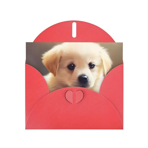 封筒付きかわいい犬のグリーティングカード、ユニークなデザインの空白のノートカード 4x6インチ ポップアップ式 あらゆる機会のカード あなたのことを考えているカード バースデーカード 記念日カード